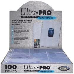 Ultra Pro Silver Series gyűjtőkártya berakó 100 lapos 9 zsebes 1800 kártya kapacitás Pokémon Magic Yu-Gi-Oh kompatibilis