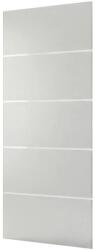 Doorlegro üveg tolóajtó ESG szatén 4-csíkos 205 cm x 90 cm