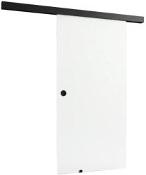 Doorlegro tolóajtó készlet EasySlide 65 ESG tiszta üveg fekete 205 cm x 90 cm