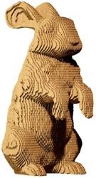 Cartonic Puzzle 3D Cartonic din 61 piese - Iepure (CARTRAB)