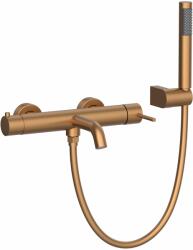 Wellis Vito kádtöltő csaptelep zuhanyszettel, szálcsiszolt rose gold ACS0428 (ACS0428)