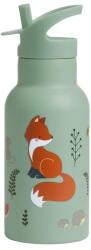 A Little Lovely Company - sticlă de băut din oțel inoxidabil, 350 ml - prieteni din pădure (ALLC_DBSSFF41)