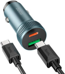 hoco. Z49B Level PD38W USB-A QC 18W + Type C (1C1A) autós töltő