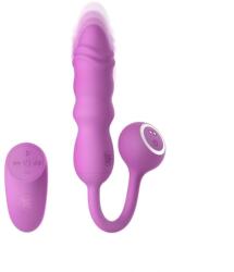 Good Vibes Only Vibrator Flyn, Remote Control, 10 Moduri Impingere, 10 Moduri Vibratii, Silicon, USB, Roz, 12 cm Vibrator