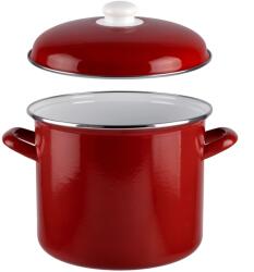 Perfect Home Oală emailată cu capac 18cm 4l bordo 54478 (15403)