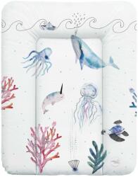  CEBA BABY Pelenkázó alátét komódra 70x50 cm Watercolor World Ocean - pepita