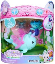 Gabby's Dollhouse Set de joaca, Gabbys Dollhouse, Fairylandia, MerCat si Kitty Narwhal, 20157354 Figurina