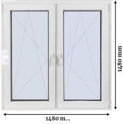  150×150 cm TOKOSZTOTT bukó-nyíló ablak 3 rétegű