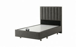 INFINIZA Relax Ágykeret 90x200 cm Szürke Kárpittal - Relax Ágyneműtartós Ágykeret - pepita