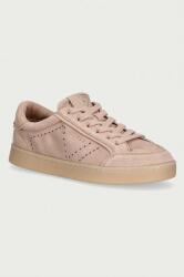 GUESS JHELL2 sneakers pentru femei din piele întoarsă 9BY2-OBDZM5_02X (FLTJHE.SUE12.NUDE)