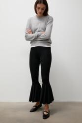 Answear. LAB pantaloni evazați flare pentru femei cu vâscoză BPY2-SPD070_99X (123)