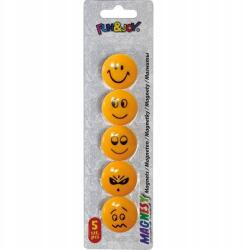 Titanum Mágnesek táblára 29mm 5db Smiley arcok (413432)