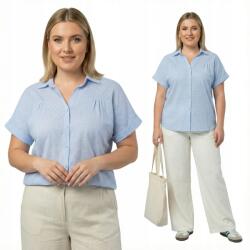  Kék világos kockás plus size ing 52-es méret (01-172-0019-A2_4)