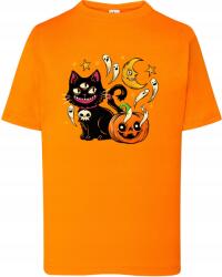 JHK Póló Halloweenre Lélek Cica-macska Jelmez 134/140 7-8 év