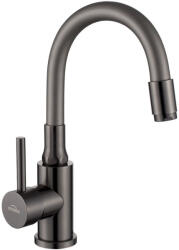 INVENA SILVA mosdócsaptelep flexibilis kifolyócsővel GUN-METAL (BU-86-005-L)