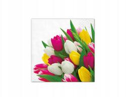 PAW Szalvéta Tulipáncsokor 25 cm 20 db Tavasz