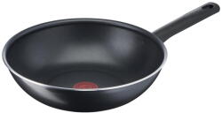 Tefal Tigai si seturi Tigaie wok Tefal Day By Day B56419AZ, 28 cm, invelis antiaderent Titanium, indicator Thermo-Signal, negru - pcone