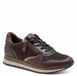Jana női fűzős cipzáras sneaker félcipő mokka színű 23774-43-304 07868