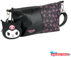 Cerda Hello Kitty Black Kuromi táska, oldaltáska pénztárcával 27 cm (JAV_CEP2100005949)