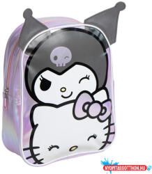 Cerda Hello Kitty Kuromi hologrammos hátizsák, táska 32 cm (JAV_CEP2100005852)