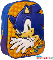 Cerda Sonic a sündisznó Speed 3D hátizsák, táska 31 cm (JAV_CEP2100004344)