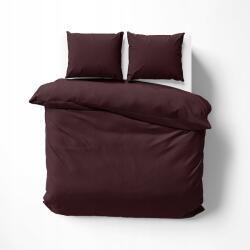 Detexpol Szatén ágyneműhuzat 180x200 Sima csíkos Prémium Burgundi Bor (kpl poscieli pure 180x200 burgund wino)