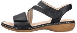 RIEKER Sandale dama, Rieker, 65964-00-Negru, casual, piele naturala, cu talpa joasa, negru (Marime: 36)
