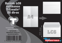 T-Creativ Boríték T-Creativ LC/6 25 db (TT_A05012LC6CS25)