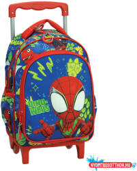 GIM Pókember Spidey Dino-Webs gurulós ovis hátizsák, táska 30 cm (JAV_GIM33708072)