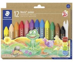 STAEDTLER Zsírkréta 12db-os STAEDTLER "Noris Junior 224" jumbo, hatszögletű, 12 különböző szín (224 C12)