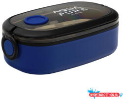 AQUA PURE Uzsonnás doboz AQUA PURE műanyag BPA mentes 210x120x70 mm kék-fekete