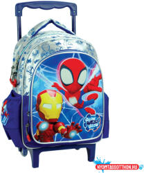 GIM Pókember Spidey Glow gurulós ovis hátizsák, táska 30 cm (JAV_GIM33712072)