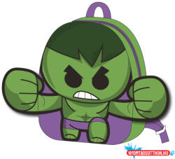 Cerda Bosszúállók Hulk plüss hátizsák, táska 22 cm (JAV_CEP2100005837)
