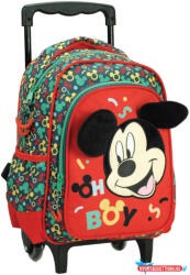 GIM Disney Mickey Oh Boy gurulós ovis hátizsák, táska 30 cm (JAV_GIM34091072)