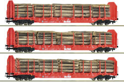 Roco 6600318 Rönkszállító kocsi készlet, Rnoos, OnRail VI (9005033390983)