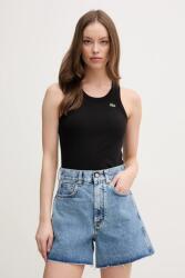 Lacoste női pamut top - fekete 34
