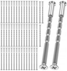  M3-ES ÁTmenő csavarok, nikkelezett, 40 db-os készlet táblákhoz, fogantyúk rögzítéséhez (M4DoorScrews 40szt)