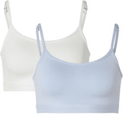 Tchibo - 2 női bustier melltartó, világoskék/fehér