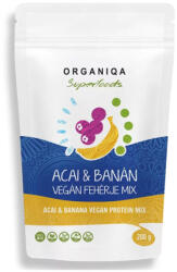 Organiqa Superfoods Vegán Fehérje Mix Acai-banán - 200g - alphavital