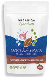 Organiqa Superfoods Maca fehérje mix csokoládés vegán - bio - 400g - alphavital