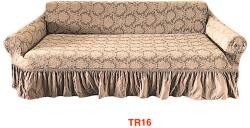 DELFIN Huse Elastice Din Jacquard Cu Volan Pt Canapele 185-220cm Cod TR16