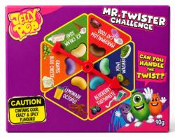 Hot Chip JellyPop Mr. Twister Challenge rágógumik dobozban, rulettel, 90 g (27697)