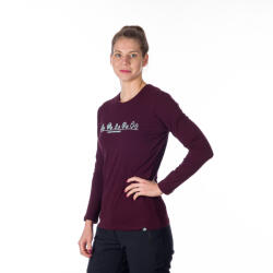 Northfinder Tricou din bumbac cu imprimeu pentru femei Arlene winemelange (107661-643-102)