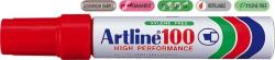 Artline Permanent marker ARTLINE 100, corp metalic, varf tesit 7.5-12.0mm - rosu (EK-100-RE) - officeclass