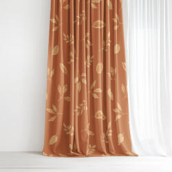 Goldea draperie 100% bumbac - frunze portocalii de toamnă 240x150 cm