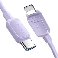 JOYROOM Cablu pentru incarcare si transfer de date Joyroom A14, USB-C/Lightning, 20W, 1.2m, Mov (6956116748500)