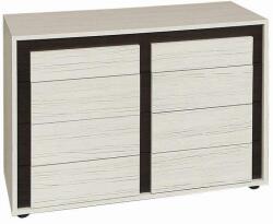 International Service Comoda Santa Cruz , pal Whitewood/ wenge, 1050 x 400 x 745mm Comoda