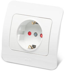 Elbi Priza Schuko cu protectie copii 16A alba Jazz (EL0072830)