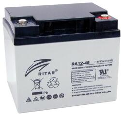 Ritar Оловна Батерия RITAR (RA12-45) AGM, 12V, 45 Ah, 198/ 166/ 169 mm, Терминал F11(M6)