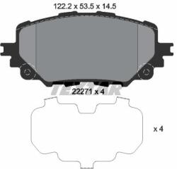 TEXTAR Set placute frana TEXTAR 2227101 (2227101)
